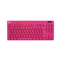 Teclado Gamer Sem Fio Logitech G Pro X com design TKL, Layout US, RGB LIGHTSYNC e Switch Exclusivo GX Brown Tactile, Rosa Magenta- 920-012154 Teclado Gamer Sem Fio Logitech G Pro X com design TKL, Layout US, RGB LIGHTSYNC e Switch Exclusivo GX Brown Tactile, Rosa Magenta- 920-012154