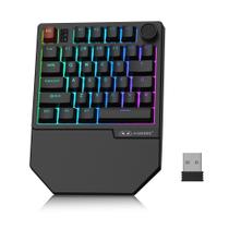 Teclado Gamer Sem Fio MageGee de Uma Mão com Switch Vermelho RGB