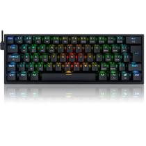 Teclado Gamer Sem Fio Redragon Fizz Pro RGB Mecânico Switch Blue Bluetooth Preto - K616-RGB-B