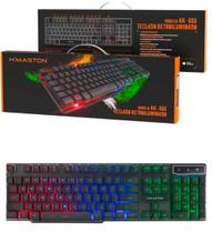 Teclado Gamer Semi Mecanico Com Led Retroiluminado RGB