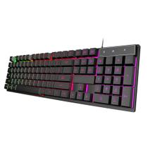 Teclado Gamer Semi Mecanico Retroiluminado Led RGB Ptbr