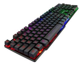 Teclado Gamer Semi-mecânico RGB com Iluminação de LED Qwerty KP-2050 - Kp 2050 - iMice