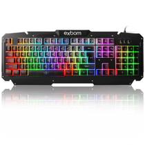 Teclado Gamer Semi Mecânico Usb Abnt2 Iluminado Led Bk-G200