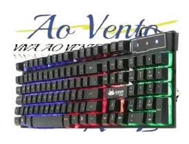 Teclado Gamer Semi Mecânico Usb com Led Knup - KP-2043