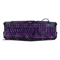 Teclado Gamer Semimecanic Retroiluminad Selecionáveis Wired Preto