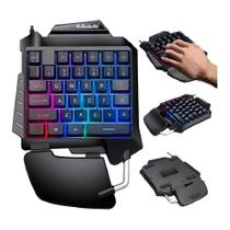 Teclado Gamer Single Hand Com RGB Semi-Mecânico Conforto e Performance avançados - Knup