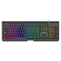 Teclado Gamer T-dagger Nova RGB, Membrana, Full Size, USB, ABNT2, Preto - T-TGK110 PT