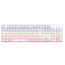 Teclado Gamer T-Dagger Rebel Mecânico Rainbow Switch Marrom USB Branco - T-TGK328W-BR Teclado Gamer T-Dagger Rebel Mecânico Rainbow Switch Marrom USB Branco - T-TGK328W-BR