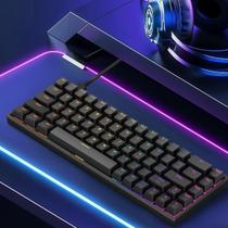 Teclado Gamer T61 Compacto LED RGB