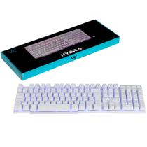 Teclado Gamer Vinik Hydra, USB, ABNT2, Branco com LED Azul - GTH100BA