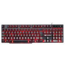 Teclado Gamer Vinik VX Hydra, LED Background Vermelho, 12 Teclas Multimídia, ABNT2, Preto GT702 Teclado Gamer Vinik VX Hydra, LED Background Vermelho, 12 Teclas Multimídia, ABNT2, Preto GT702