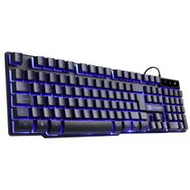 Teclado gamer vx gaming hydra 107 teclas + 12 multimidia com led azul sensacao tecla mecanica - gt700