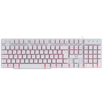 Teclado Gamer VX Gaming Hydra Branco ABNT2 Multimídia com led Vermelho Sensação Mecânica USB 1.8M - GTH110BV