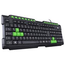 Teclado Gamer Vx Gaming Multimídia Com Cores Destacadas Vermelho Azul Verde
