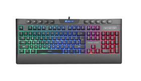 Teclado gamer xtrike me membrana, kb 508, led rainbow, preto