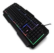 Teclado Gaming Backlighting Preto Usb Com Fio Led Rgb M500-s
