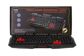 Teclado gaming tco-801 usb laranja braview