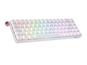 Teclado Geeky GK65 68 Teclas Hot Swappable RGB Branco Teclado Geeky GK65 68 Teclas Hot Swappable RGB Branco