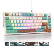 Teclado Guffercty kred 75% Knob RGB com fio de 82 teclas