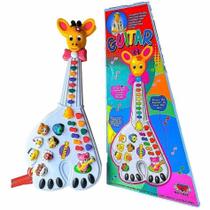 Teclado Guitarra Musical Piano Infantil Criança Luzes Musica - Brinquedo Infantil