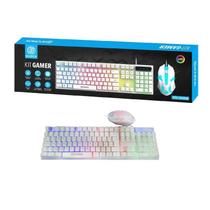 Teclado Hoopson Kit + Mouse Gamer Rgb Branco Tpc-096Kb Teclado Hoopson Kit + Mouse Gamer Rgb Branco Tpc-096Kb
