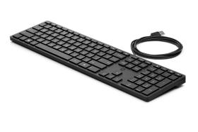 Teclado HP Wired Desktop 320K USB QWERTZ alemão preto