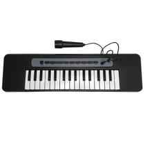 Teclado Infantil 37 Teclas com Microfone Elétrico Presente Pra Crianças que Gostam de Música