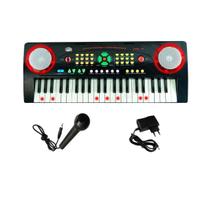 Teclado Infantil Custom Kids Ckkb 44 Preto Microfone Com Fio 110V/220V - Custom Sound