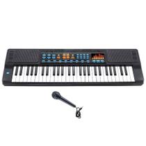 Teclado Infantil Eletrônico Musical Com Microfone 70 Cm 5700 - Dm Toys Teclado Infantil Eletrônico Musical Com Microfone 70 Cm 5700 - Dm Toys