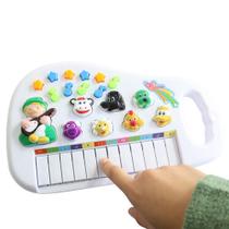 Teclado Infantil Fazendinha Animais Piano Musical Criança Fazenda Som Brinquedo Educativo Atividade