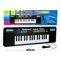 Teclado Infantil Musical 32 Teclas Keys Com Microfone Piano