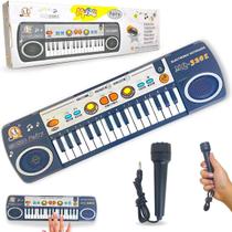 Teclado Infantil Musical Teclas Keys Com Microfone Piano - Europio