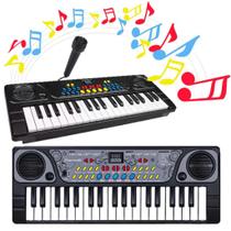 Teclado Infantil Piano 37 Teclas Microfone Brinquedo Dmt5702