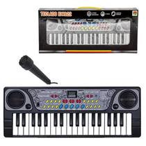Teclado Infantil Piano 37 Teclas Microfone Brinquedo Oferta - DM Toys By EINSTOK