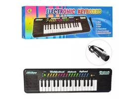 Teclado Infantil Piano Brinquedo Musical Com Karaoke E Microfone Para Crianças!