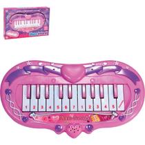 Teclado Infantil Piano Coracao Rosa 16cm REF: NA15954W