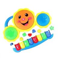 Teclado Infantil Piano Musical Tambor Com Musica E Led Teclado Infantil Piano Musical Tambor Com Musica E Led