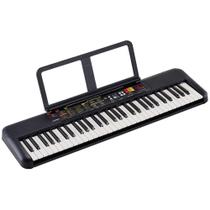 Teclado Iniciante Yamaha PSR F52 Preto 61 Teclas PSRF52