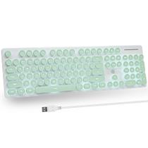 Teclado ItaStatur Typewriter LED Punk Gaming Retro de 104 teclas