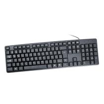 Teclado KB-3728 com Fio USB Padrão ABNT2 LED Indicador Preto K-Mex Teclado KB-3728 com Fio USB Padrão ABNT2 LED Indicador Preto K-Mex