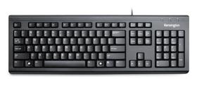 Teclado Kensington K72391WW com fio, resistente a derramamentos, 104 teclas Teclado Kensington K72391WW com fio, resistente a derramamentos, 104 teclas
