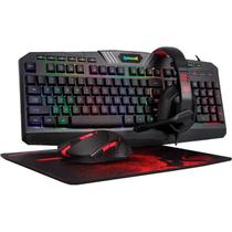 Teclado Kit + Mouse + Fone + Mouse Pad Redragon Gaming Essentials S101-BA-2