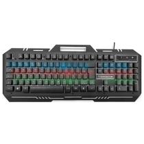 Teclado Led Gamer RGB Membrana Com Fio 1000Hz Conexão USB 2.0