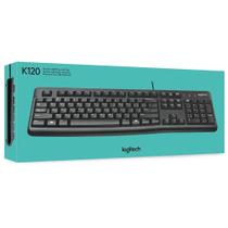 Teclado Logitech K120 Com Fio Usb Preto Abnt2 920-004423 Teclado Logitech K120 Com Fio Usb Preto Abnt2 920-004423