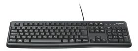 Teclado Logitech K120 USB Preto ABNT2 Resistente com Fio Teclado Logitech K120 USB Preto ABNT2 Resistente com Fio