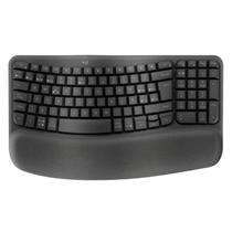 Teclado Logitech Wave Keys 920-012278 Ergonômico Sem Fio cor:preto