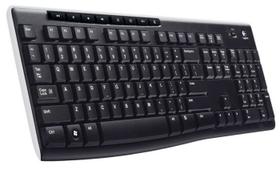 Teclado logitech wireless k270 usb preto