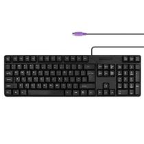 Teclado M MC Saite PS2 com fio 104 teclas à prova d'água preto