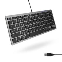 Teclado Macally Small USB com fio para Mac/Windows 78 teclas