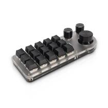 Teclado macroprogramável Sanpyl 15 teclas e 3 botões Blue Switch